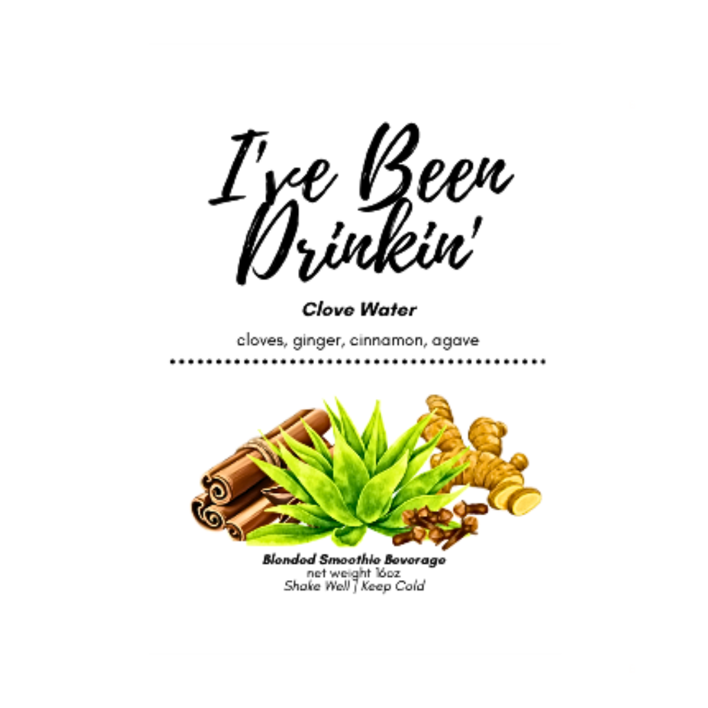 clove water label